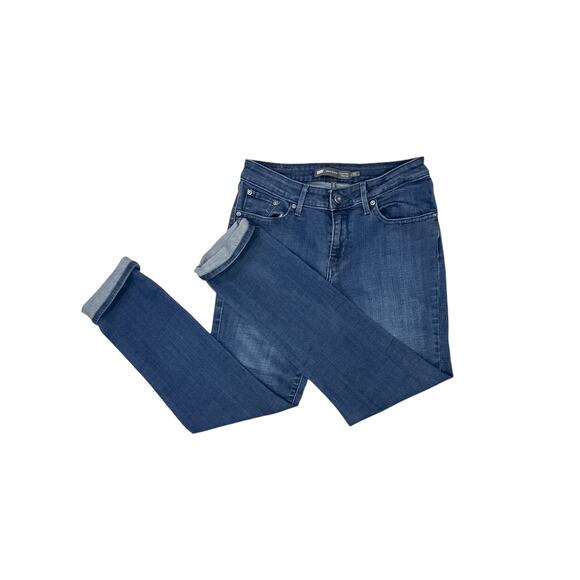 Levi's Demi Curve Slim Leg Dark Wash Jeans - Size 4/27 - Picture 1 of 10